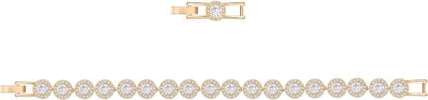 Swarovski Angelic Bracelet – Clear Circle‑Cut Crystals on Rose‑Gold Tone Finish - Image 3