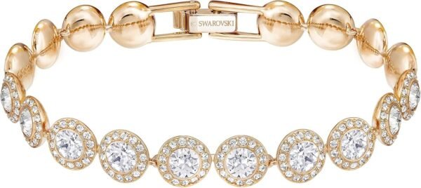 Swarovski Angelic Bracelet – Clear Circle‑Cut Crystals on Rose‑Gold Tone Finish - Image 2