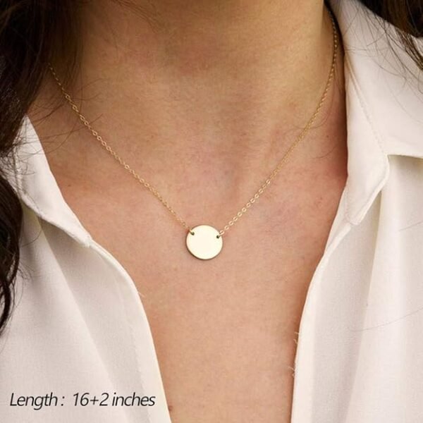 Turandoss 14K Gold Plated Layered Y-Pendant Necklace – Dainty Choker Set