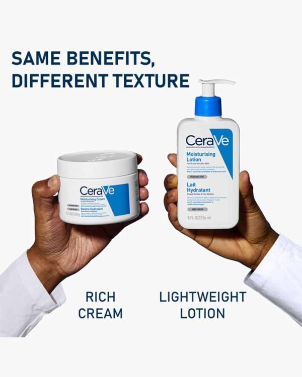 CeraVe Moisturizing Cream for Normal to Dry Skin – IN THREE SIZES – Fragrance-Free - Image 3